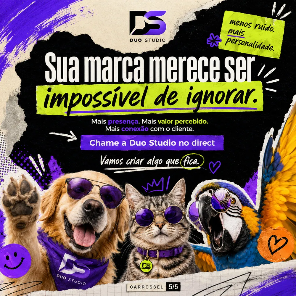 Arte da Duo Studio — Sua marca merece ser impossível de ignorar.