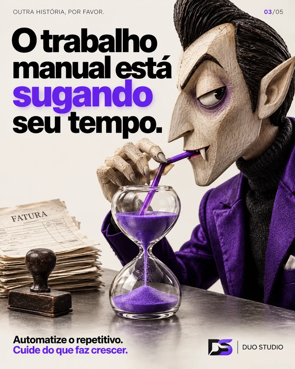 Arte da Duo Studio — O trabalho manual está sugando seu tempo.