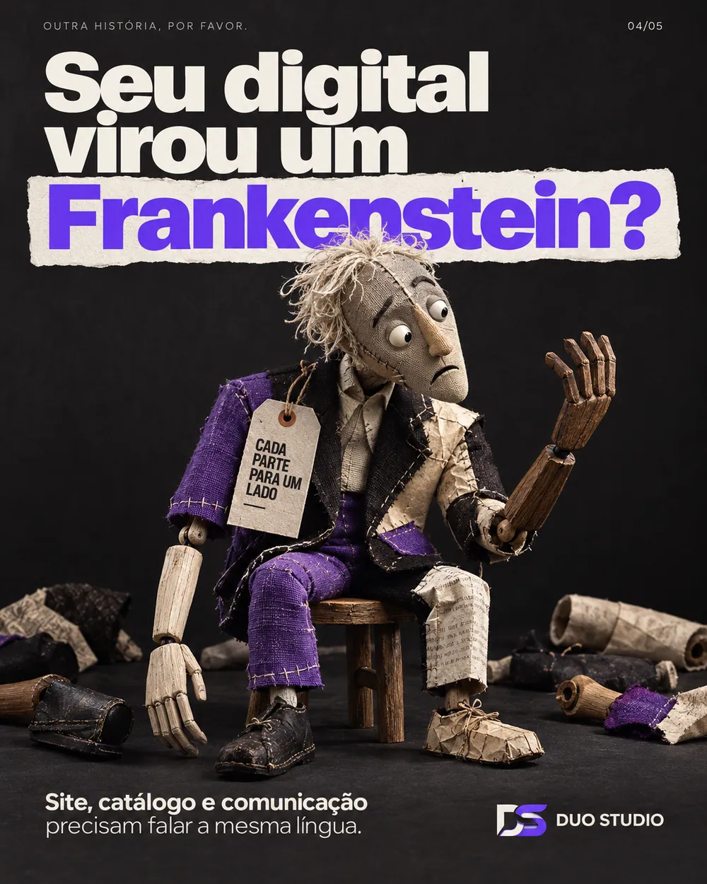 Arte da Duo Studio — Seu digital virou um Frankenstein?