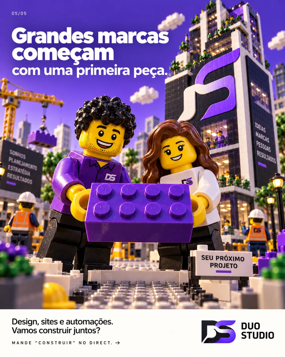 Arte da Duo Studio — Grandes marcas começam com uma primeira peça.